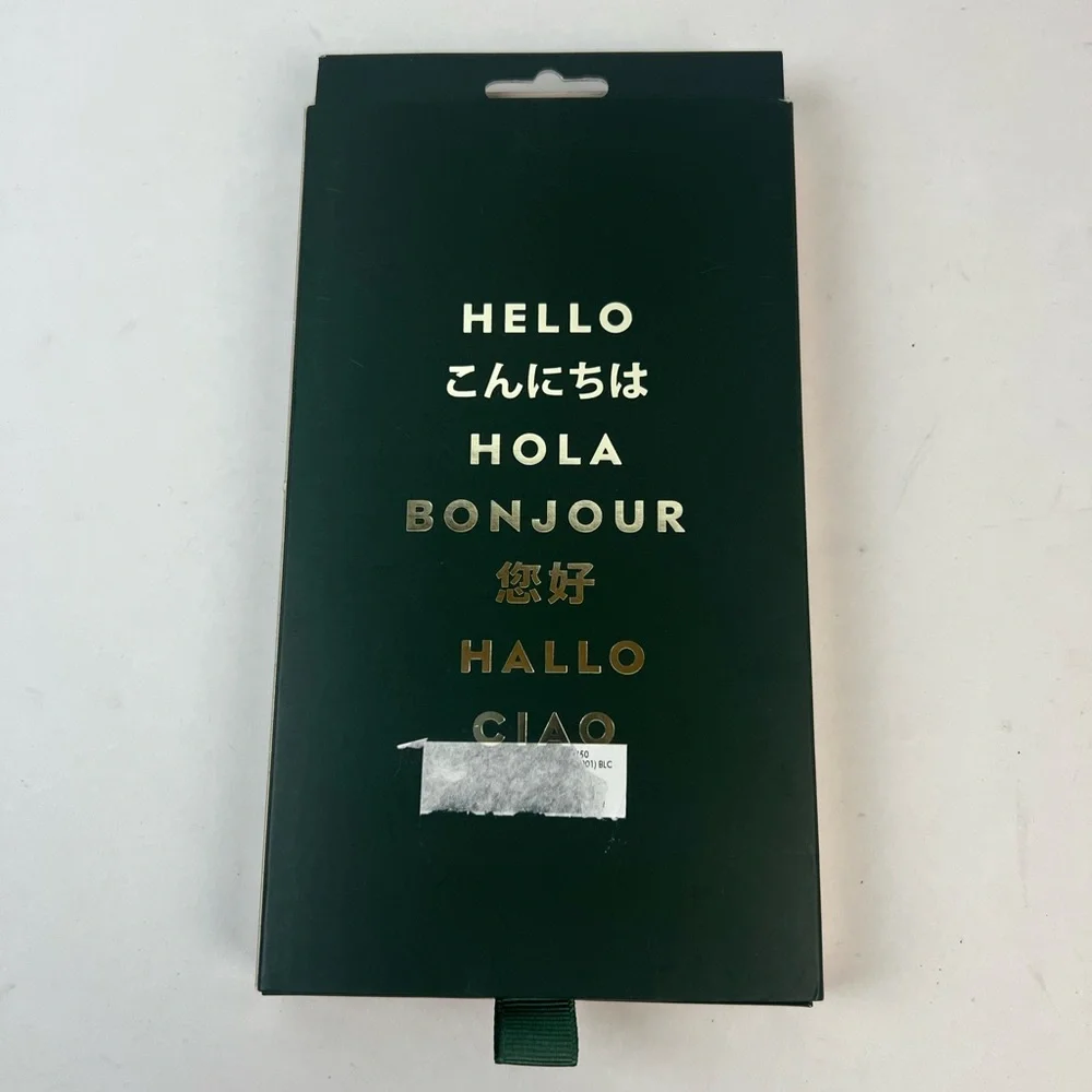 Kate Spade Black Glitter Gold IPhone 13 Pro Phone Case NIB